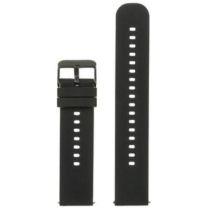 U27 rubber watch strap - black/black - 20mm