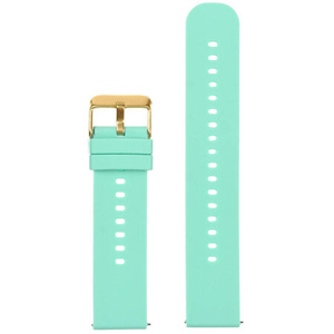 U27 rubber watch strap - mint/gold - 20mm
