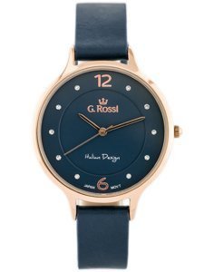 WOMEN'S WATCH G. ROSSI - 10411A-6F3 ON PASK (zg714g) + BOX