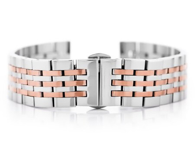 Pacific Bracelet Model 4 silver rose gold 18mm