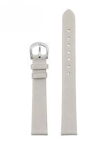 W36L leather watch strap - white - 18mm