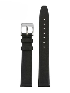 W104 leather watch strap - black - 18mm