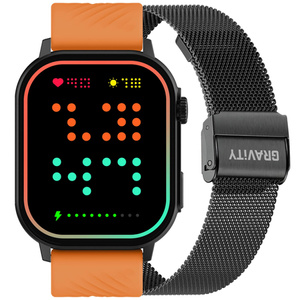 SMARTWATCH UNISEX GRAVITY GT15-2 - BLUETOOTH CONNECTIONS, ADDITIONAL PASSAGE (sg029b)