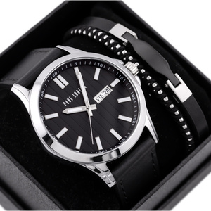PAUL LORENS MEN'S PRESENT SET - Watch + Bracelet (zg374e)